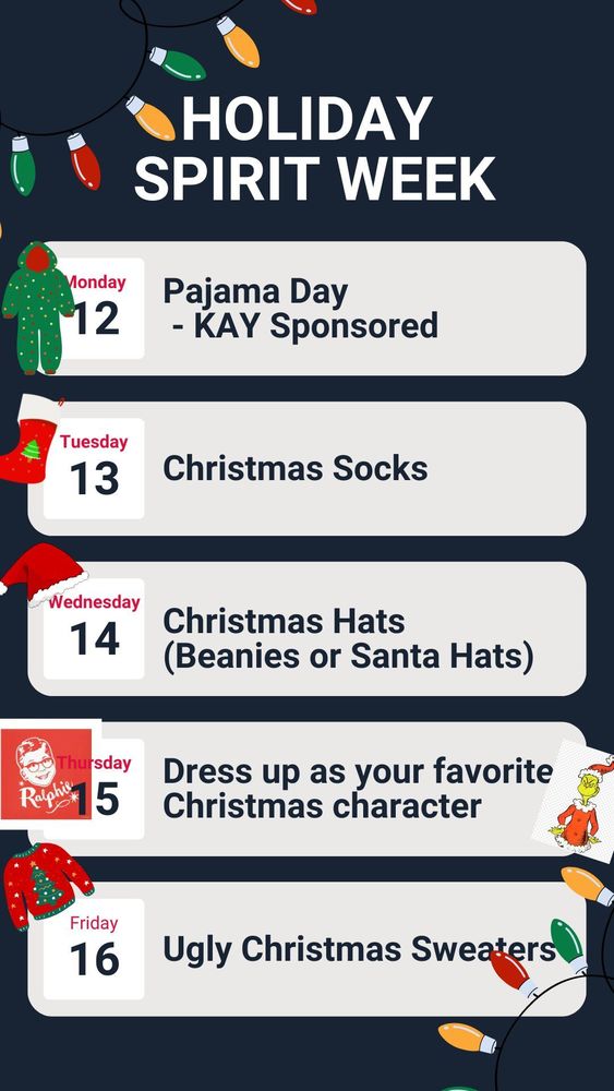 Holiday Spirit Week