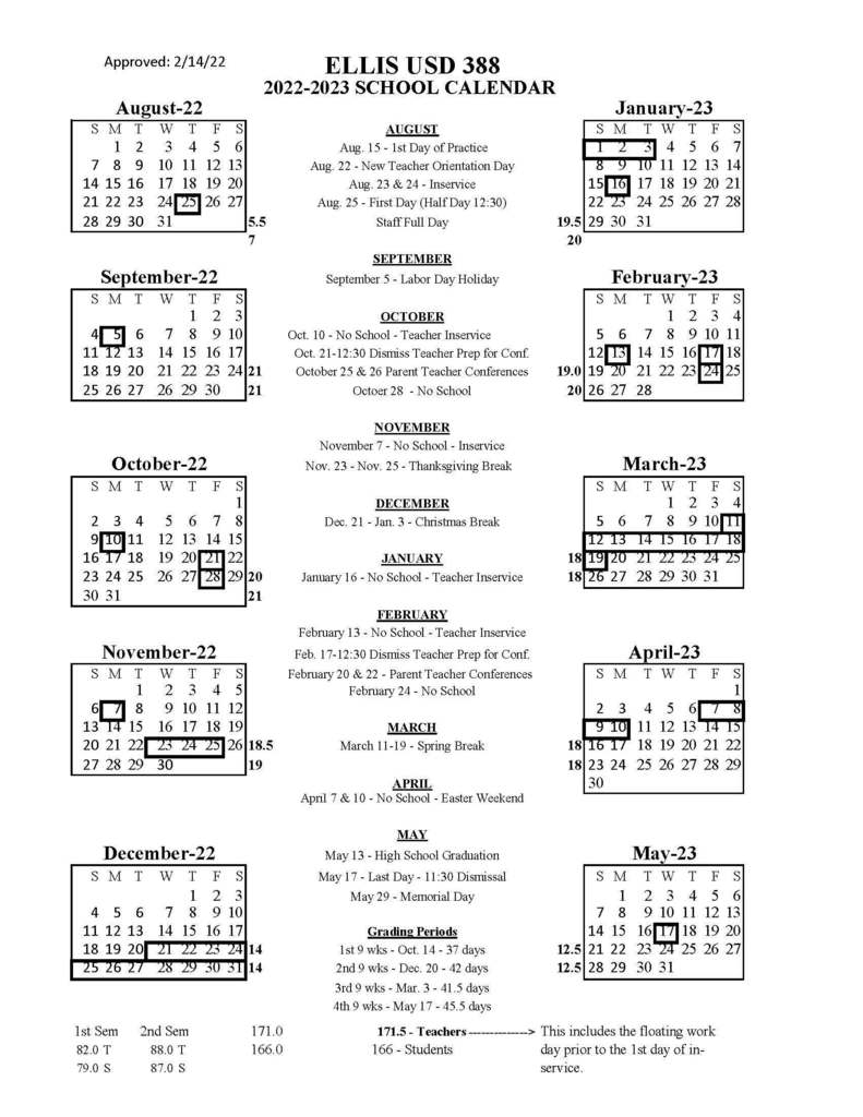 22-23 USD 388 Calendar